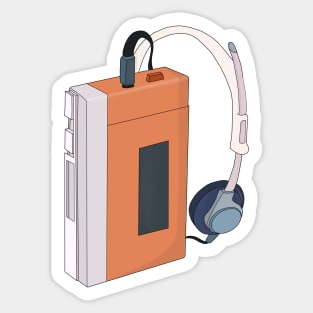 Vintage Retro 80s 90s Walkman Sticker